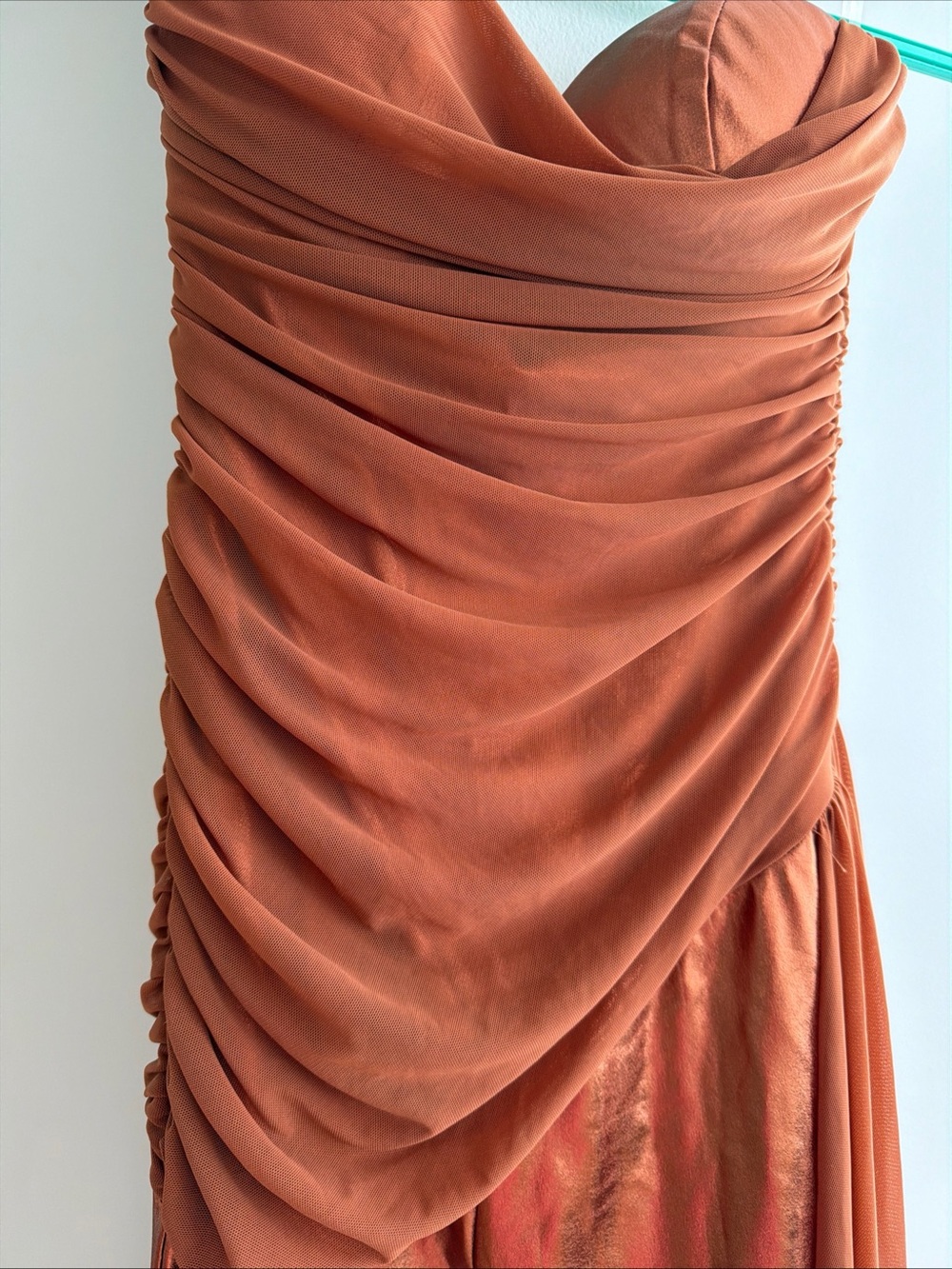 Fashion Nova Metallic bronze Strapless Jumpsuit - Picture 6 of 10